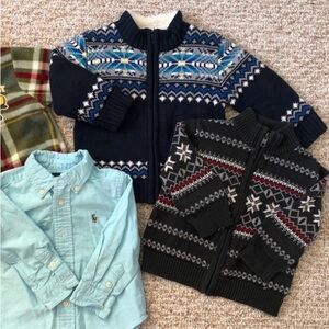 Boys’ shirt and sweaters